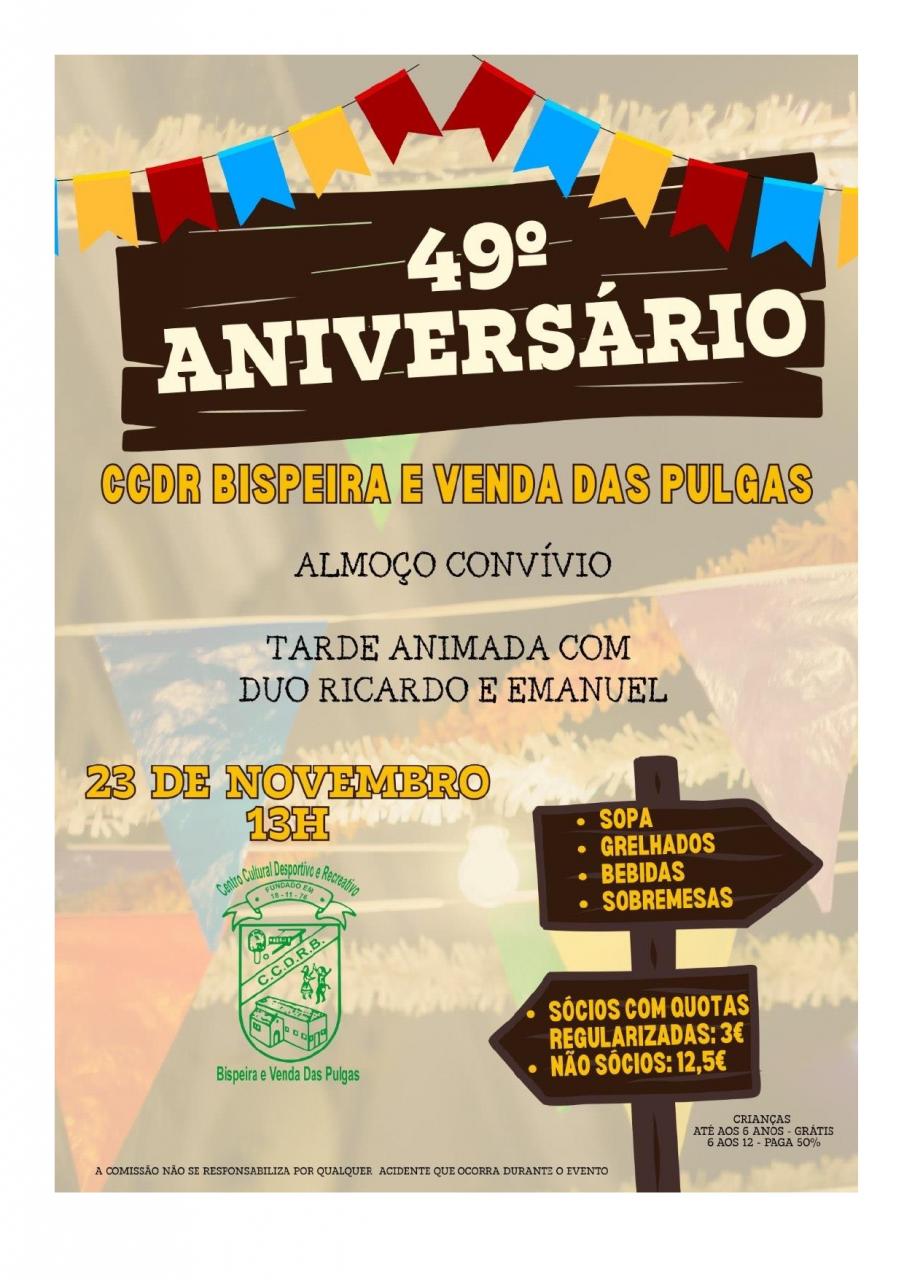 49º Aniversário CCDR Bispeira e Venda das Pulgas