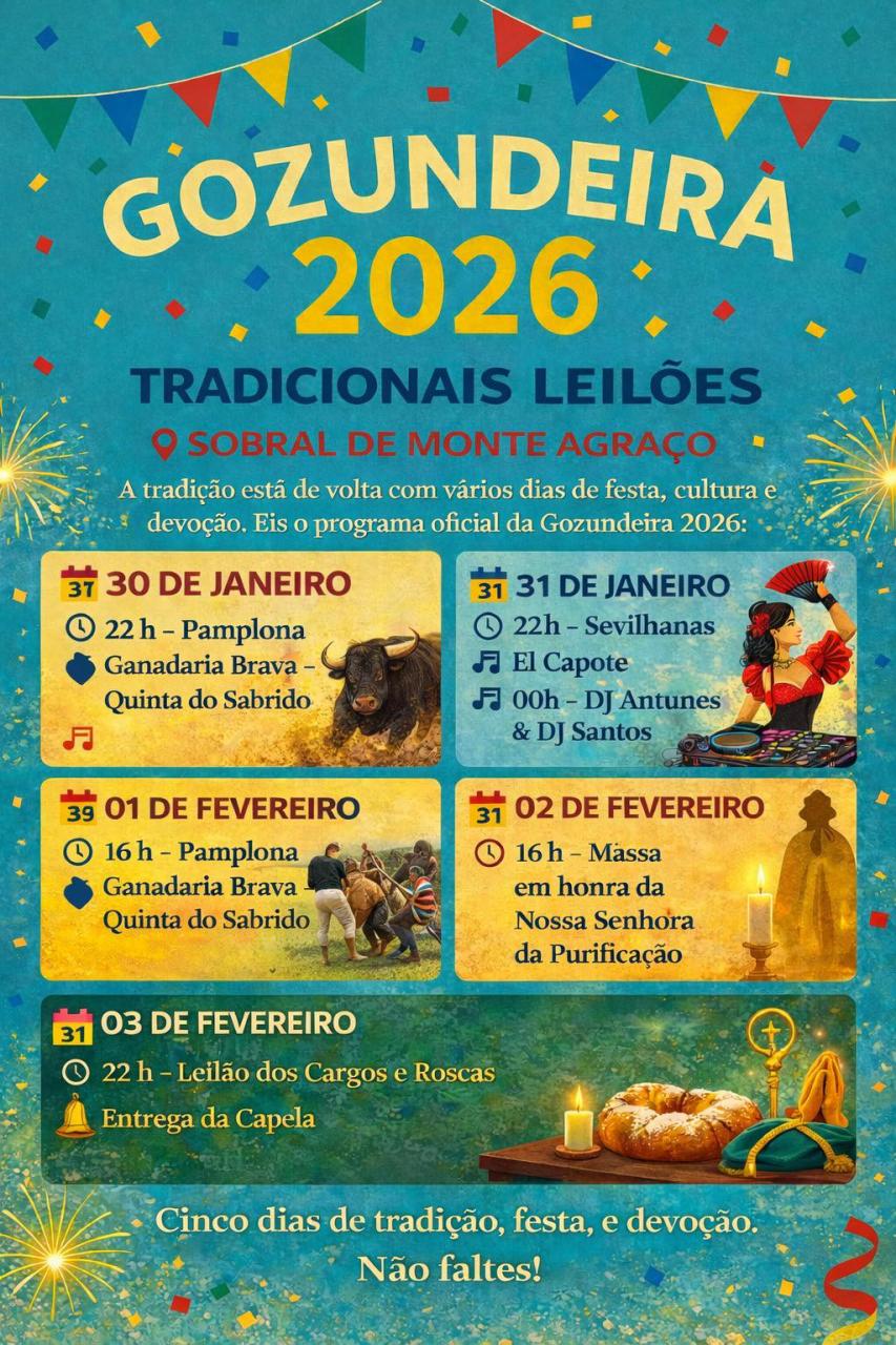 Associativismo - Tradicionais Leil&otilde;es em Gozundeira 